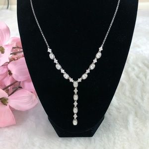 DiamonArt 6.32 CT Cubic Zirconia Lariat Necklace